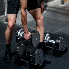 Mancuernas Ajustables Stealth 41,5 kg (Par) - Edición Cromadas