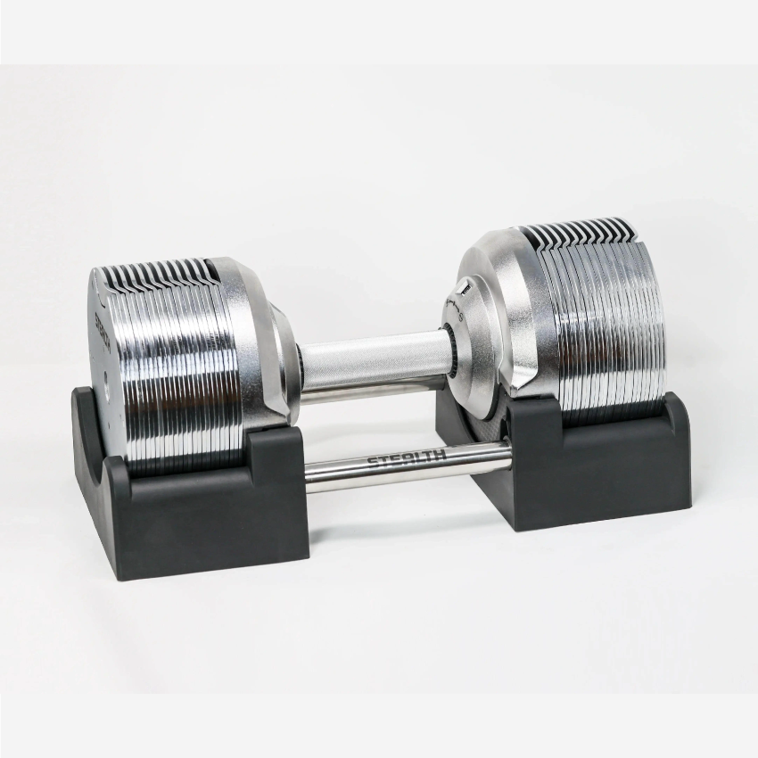 Mancuernas Ajustables Stealth 41,5kg - Chrome Edition
