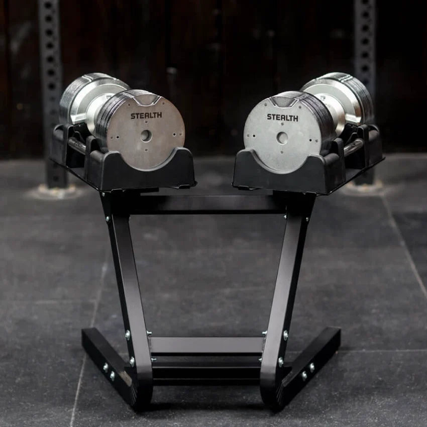 Stealth Equipment Black Edition 41.5kg Adjustable Dumbbells (Pair)