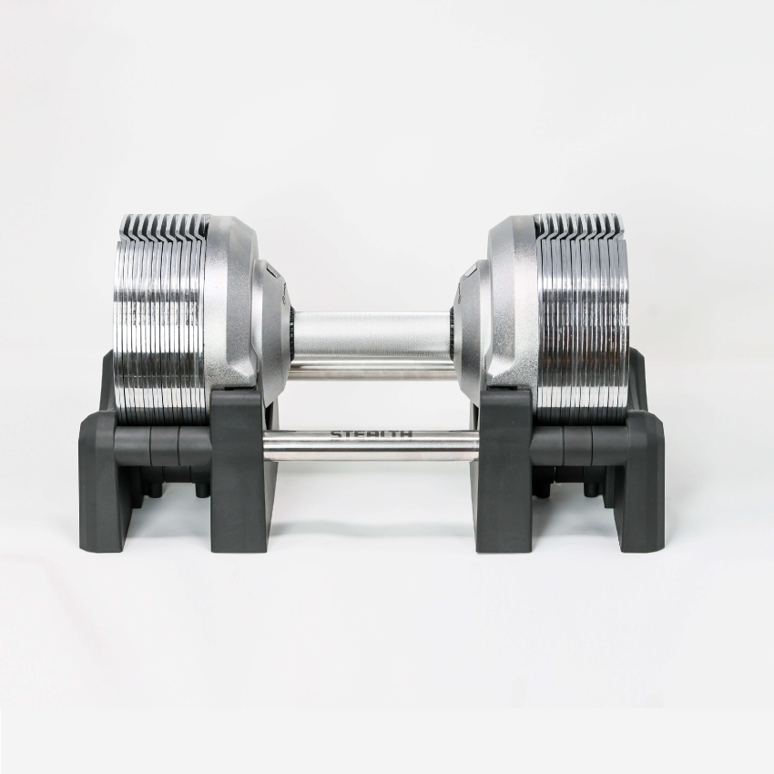 Mancuernas Ajustables Stealth 41,5kg - Chrome Edition