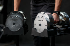 Premium Stealth Adjustable Dumbbells 41.5 kg - Chrome Edition (Pair) 