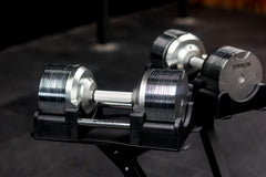 Premium Stealth Adjustable Dumbbells 41.5 kg - Chrome Edition (Pair) 