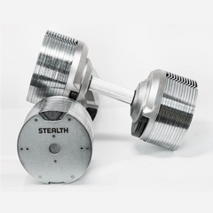 Mancuernas Ajustables Premium Stealth 41,5 kg - Edición Cromo (Par)