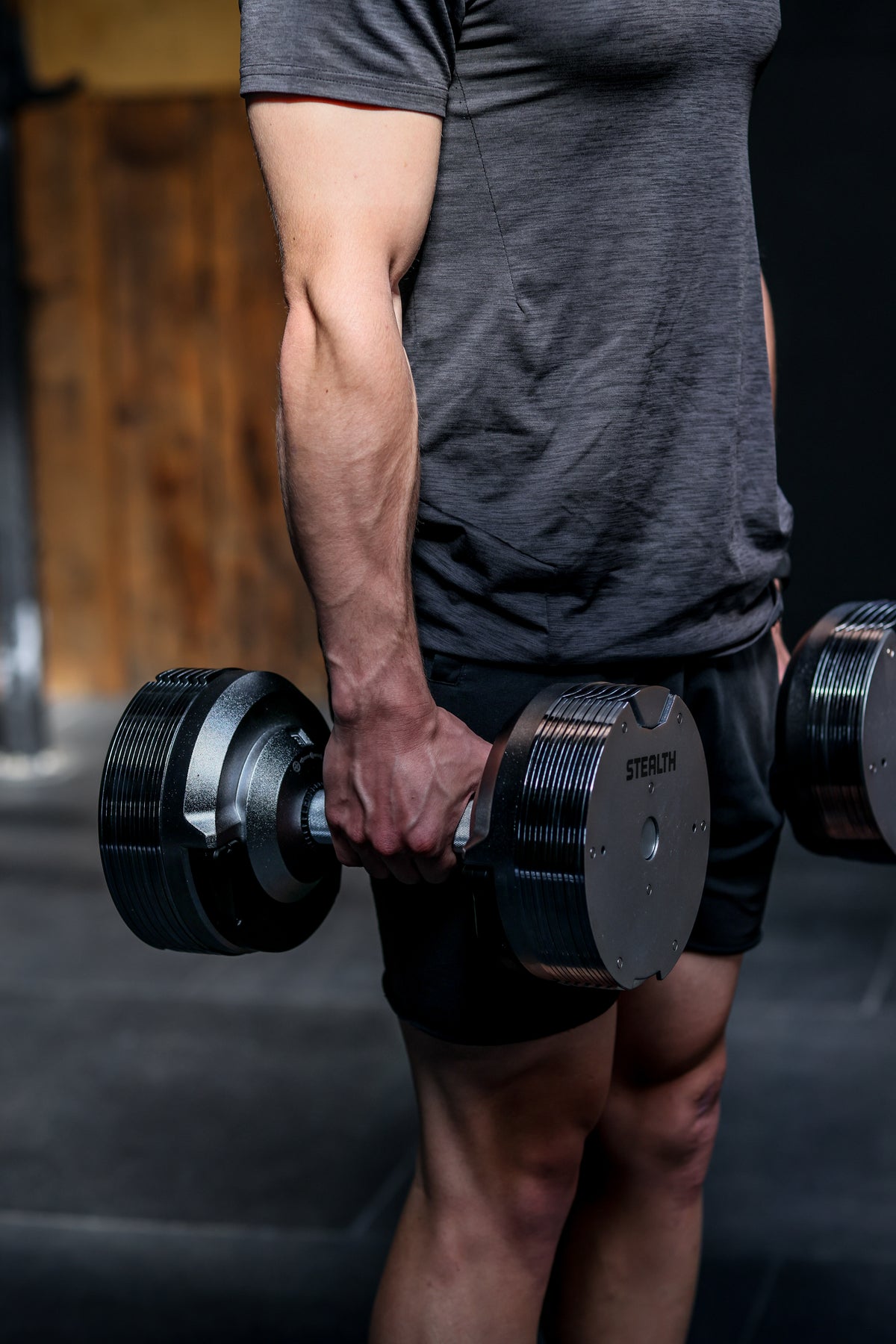 Premium Stealth Adjustable Dumbbells 41.5 kg - Chrome Edition (Pair) 